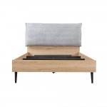 NEON ΚΡΕΒΑΤΙ ΓΙΑ ΣΤΡΩΜΑ 120x200cm ΓΚΡΙ ΦΥΣΙΚΟ 127x210x101 c501770