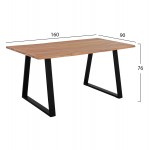 ΤΡΑΠΕΖΙ ΤΡΑΠΕΖΑΡΙΑΣ SOFIA SLIM HM8500 11 ΜΑΣΙΦ ΞΥΛΟ ΑΚΑΚΙΑΣ 160x90x76Υ εκ c501885