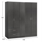 ΝΤΟΥΛΑΠΑ 5ΦΥΛΛΗ CAESAR HM21234 01 ΜΕΛΑΜΙΝΗ ΧΡΩΜΑ ZEBRANO 150x42 5x181Υεκ c501910