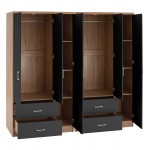 ΝΤΟΥΛΑΠΑ 6ΦΥΛΛΗ CAESAR HM21236 01 ΜΕΛΑΜΙΝΗ SONAMA ΣΚΟΥΡΟ ΓΚΡΙ 180x42 5Χ181Υεκ c501914