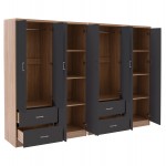 ΝΤΟΥΛΑΠΑ 8ΦΥΛΛΗ BRIANA HM21237 01 ΜΕΛΑΜΙΝΗ SONAMA ΣΚΟΥΡΟ ΓΚΡΙ 241x42 5Χ180 5Υεκ c501916