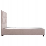 ΚΡΕΒΑΤΙ MILO ΜΕ ΑΠΟΘ ΧΩΡΟ HM738 22 ΜΠΕΖ ΜΠΟΥΚΛΕ ΥΦΑΣΜΑ ΓΙΑ ΣΤΡΩΜΑ 140x200εκ c501918