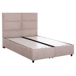 ΚΡΕΒΑΤΙ MILO ΜΕ ΑΠΟΘ ΧΩΡΟ HM738 22 ΜΠΕΖ ΜΠΟΥΚΛΕ ΥΦΑΣΜΑ ΓΙΑ ΣΤΡΩΜΑ 140x200εκ c501918