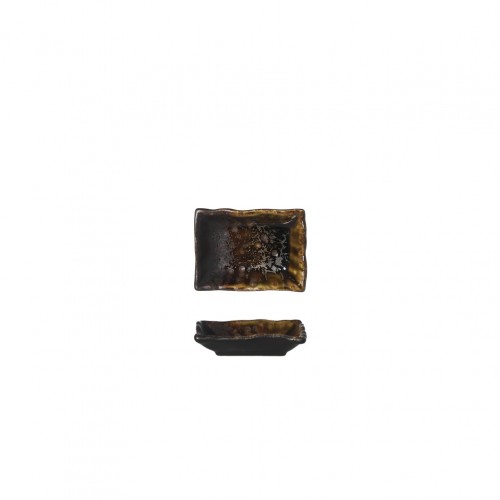 Μπωλάκι Dip πορσελάνης 9 3x7xΥ2 1cm σειρά HIKARI Reactive Καφέ PREGO - Σετ 6 c501928