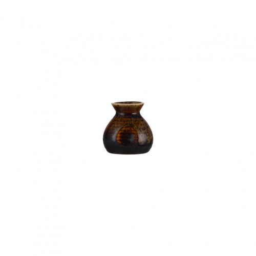 Κανατάκι πορσελάνης Sake 50ml 5 8x5 6xΥ5 7cm σειρά HIKARI Reactive Καφέ PREGO - Σετ 6 c501931