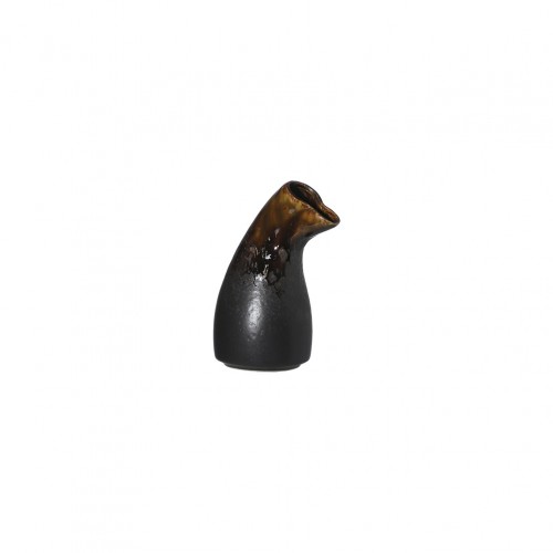 Κανατάκι πορσελάνης Sake 160ml 9x6 5xΥ12 8cm σειρά HIKARI Reactive Καφέ PREGO - Σετ 6 c501937