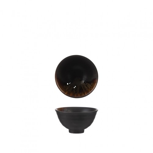 Μπωλ πορσελάνης 250ml φ12 1xΥ6 5cm σειρά HIKARI Reactive Καφέ PREGO - Σετ 6 c501938