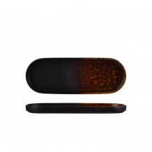 Πιατέλα Οβάλ πορσελάνης 28 7x10 4xΥ2cm σειρά HIKARI Reactive Καφέ PREGO - Σετ 6 c501939