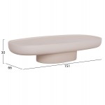 ΤΡΑΠΕΖΙ ΣΑΛΟΝΙΟΥ DESSY HM18153 02 FIBER CEMENT ΣΕ ΛΕΥΚΟ--151x66x30Υεκ c501996