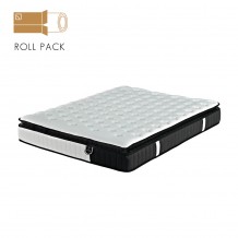 VISCO ALOE VERA ROLL PACK ΣΤΡΩΜΑ 160x200cm ΛΕΥΚΟ ΑΝΘΡΑΚΙ 200x160x31 c502021