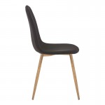 Τραπεζαρία Manka I-Bella pakoworld σετ 3τεμ σε sonoma truffle απόχρωση 80x80x77εκ c502028