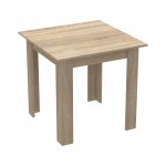 Τραπεζαρία Manka I-Bella pakoworld σετ 3τεμ σε sonoma απόχρωση 80x80x77εκ c502044