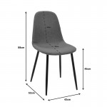 Τραπεζαρία Manka I-Bella pakoworld σετ 3τεμ σε sonoma απόχρωση 80x80x77εκ c502044