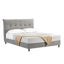 LIFE ΚΡΕΒΑΤΙ ΓΙΑ ΣΤΡΩΜΑ 160x200cm ΓΚΡΙ 215x171x115 c502053