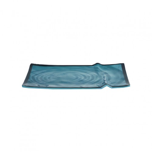 Πιατέλα Μελαμίνης Ορθογώνια Μπλε 30 8x15 3cm 407gr Morleos - Σετ 6 c502061