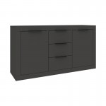 Μπουφές Doha pakoworld σε ανθρακί απόχρωση 150x45x80 5εκ c502075