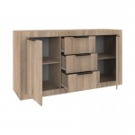 Μπουφές Doha pakoworld σε sonoma απόχρωση 150x45x80 5εκ c502078