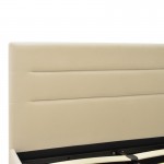 Κρεβάτι Molito pakoworld βελούδο σε εκρού απόχρωση με αποθηκευτικό χώρο120x200εκ c502085