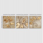 ΠΙΝΑΚΑΣ ΚΑΜΒΑΣ ΤΡΙΠΤΥΧΟ GOLDEN LEAVES HM7327 90Χ3Χ30 εκ c502090