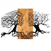 ΔΙΑΚΟΣΜΗΤΙΚΟ ΤΟΙΧΟΥ ILLUSION HM4803-ΦΥΛΛΑ ΜΕΤΑΛΛΟΥ ΜΑΥΡΑ-ΞΥΛΟ 92x3 βάθος x58Υεκ c502160