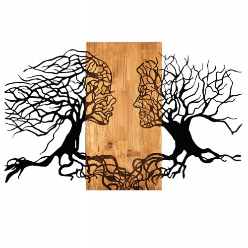 ΔΙΑΚΟΣΜΗΤΙΚΟ ΤΟΙΧΟΥ ILLUSION HM4803-ΦΥΛΛΑ ΜΕΤΑΛΛΟΥ ΜΑΥΡΑ-ΞΥΛΟ 92x3 βάθος x58Υεκ c502160