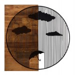 ΔΙΑΚΟΣΜΗΤΙΚΟ ΤΟΙΧΟΥ HM4808-ΦΥΛΛΑ ΜΕΤΑΛΛΟΥ ΜΑΥΡΑ-ΞΥΛΟ 58x3 βάθος x58Υεκ c502163