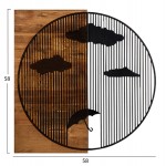 ΔΙΑΚΟΣΜΗΤΙΚΟ ΤΟΙΧΟΥ HM4808-ΦΥΛΛΑ ΜΕΤΑΛΛΟΥ ΜΑΥΡΑ-ΞΥΛΟ 58x3 βάθος x58Υεκ c502163