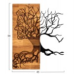 ΔΙΑΚΟΣΜΗΤΙΚΟ ΤΟΙΧΟΥ HM4804-ΦΥΛΛΑ ΜΕΤΑΛΛΟΥ ΜΑΥΡΑ-ΞΥΛΟ 45x3 βάθος x58Υεκ c502166