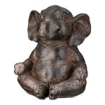 Figure Elephant Synthetic Resin Brown Ποικιλία 3 φορές 10X15X16Cm 10X15X16Cm c502217