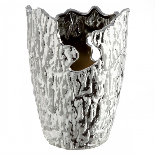  Βάζο Κωνικό Κεραμικό Ασημί Χρώμα D13X19Cm D13X19Cm c502218