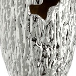  Βάζο Κωνικό Κεραμικό Ασημί Χρώμα D13X19Cm D13X19Cm c502218
