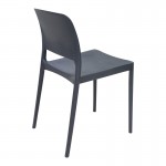 Καρέκλα Fenxy pakoworld pp σε μαύρη απόχρωση 38x42x77εκ c502232