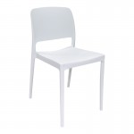 Καρέκλα Fenxy pakoworld pp σε λευκή απόχρωση 38x42x77εκ c502235