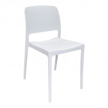 Καρέκλα Fenxy pakoworld pp σε λευκή απόχρωση 38x42x77εκ c502235