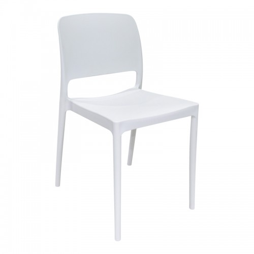 Καρέκλα Fenxy pakoworld pp σε λευκή απόχρωση 38x42x77εκ c502235