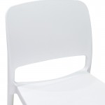 Καρέκλα Fenxy pakoworld pp σε λευκή απόχρωση 38x42x77εκ c502235