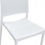 Καρέκλα Fenxy pakoworld pp σε λευκή απόχρωση 38x42x77εκ c502235