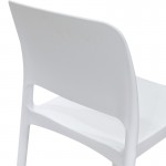 Καρέκλα Fenxy pakoworld pp σε λευκή απόχρωση 38x42x77εκ c502235