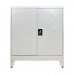 Ντουλάπι Armon pakoworld μέταλλο σε απόχρωση ανοιχτό γκρι 90x45x100εκ c502248