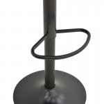 Σκαμπό μπαρ Boronez pakoworld πτυσσόμενο μαύρο pu-με μαύρη βάση 47x49x112εκ SET 2τμχ c502273