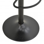 Σκαμπό μπαρ Boronez pakoworld πτυσσόμενο μαύρο pu-με μαύρη βάση 47x49x112εκ SET 2τμχ c502273