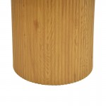 Τραπέζι Karulo pakoworld mdf σε sonoma απόχρωση Φ120x76εκ c502276