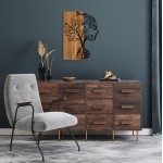 ΔΙΑΚΟΣΜΗΤΙΚΟ ΤΟΙΧΟΥ ΟΨΗ ΓΥΝΑΙΚΑΣ HM4754-ΜΕΤΑΛΛΟ ΜΑΥΡΟ-ΞΥΛΟ 43x3 βάθος x58Υεκ c502285