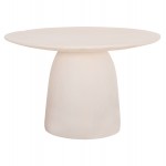 ΤΡΑΠΕΖΙ ΤΡΑΠΕΖΑΡΙΑΣ ΣΤΡΟΓΓΥΛΟ SEPPO HM18154 02 FIBER CEMENT ΛΕΥΚΟ--Φ119 5x75 5Υεκ c502331