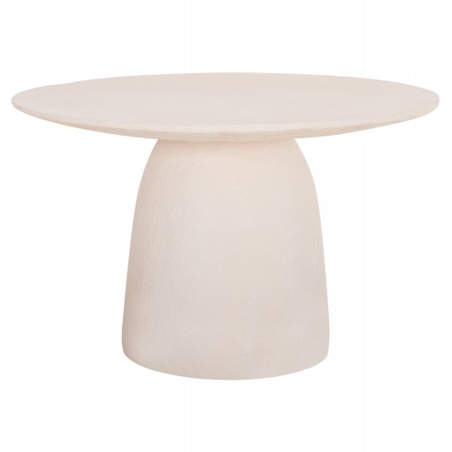 ΤΡΑΠΕΖΙ ΤΡΑΠΕΖΑΡΙΑΣ ΣΤΡΟΓΓΥΛΟ SEPPO HM18154 02 FIBER CEMENT ΛΕΥΚΟ--Φ119 5x75 5Υεκ c502331