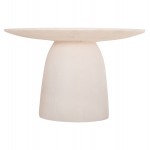 ΤΡΑΠΕΖΙ ΤΡΑΠΕΖΑΡΙΑΣ ΣΤΡΟΓΓΥΛΟ SEPPO HM18154 02 FIBER CEMENT ΛΕΥΚΟ--Φ119 5x75 5Υεκ c502331