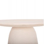 ΤΡΑΠΕΖΙ ΤΡΑΠΕΖΑΡΙΑΣ ΣΤΡΟΓΓΥΛΟ SEPPO HM18154 02 FIBER CEMENT ΛΕΥΚΟ--Φ119 5x75 5Υεκ c502331