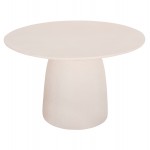 ΤΡΑΠΕΖΙ ΤΡΑΠΕΖΑΡΙΑΣ ΣΤΡΟΓΓΥΛΟ SEPPO HM18154 02 FIBER CEMENT ΛΕΥΚΟ--Φ119 5x75 5Υεκ c502331