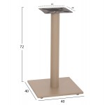 ΒΑΣΗ ΤΡΑΠΕΖΙΟΥ ΑΠΟ ΜΕΤΑΛΛΟ HM421 25 ΚΑΠΟΥΤΣΙΝΟ 40x40x72Υεκ c502335