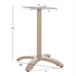 ΒΑΣΗ ΑΛΟΥΜΙΝΙΟΥ HM460 25 ΚΑΠΟΥΤΣΙΝΟ ΜΑΤ 66x66x72Υεκ ΜΕ ΣΤΑΥΡΟ 48Χ48εκ c502339